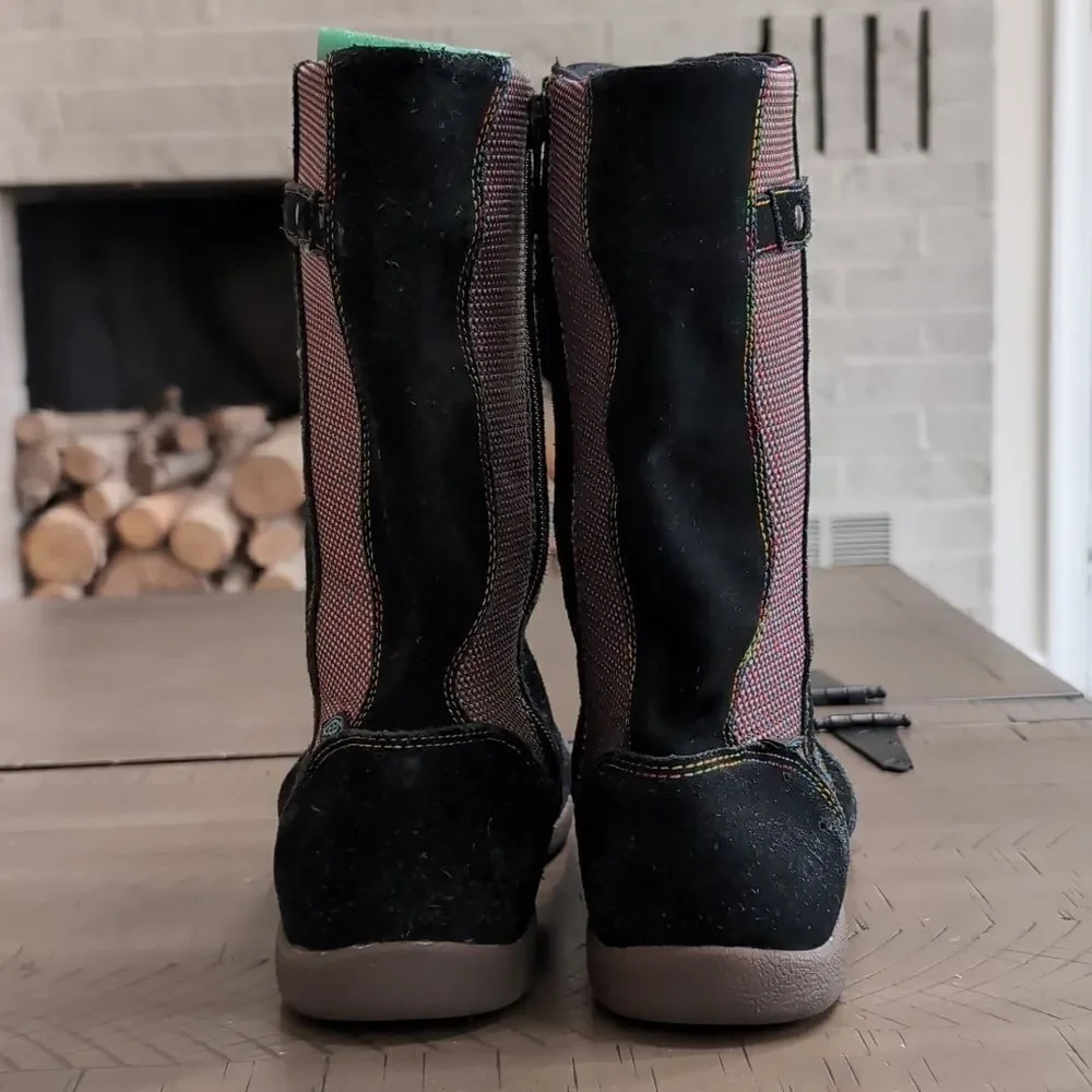 Keen Black Punky Suede Boots Sz 6